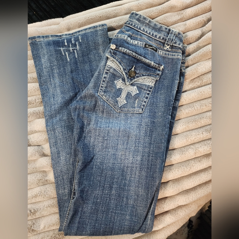 Stylish Blue Denim Women's Jeans Rock N Roll